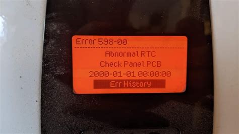 Solution: This Error Code will go away when the condition is remedied. . Navien abnormal rtc